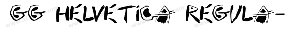 7GG Helvetica regula字体转换